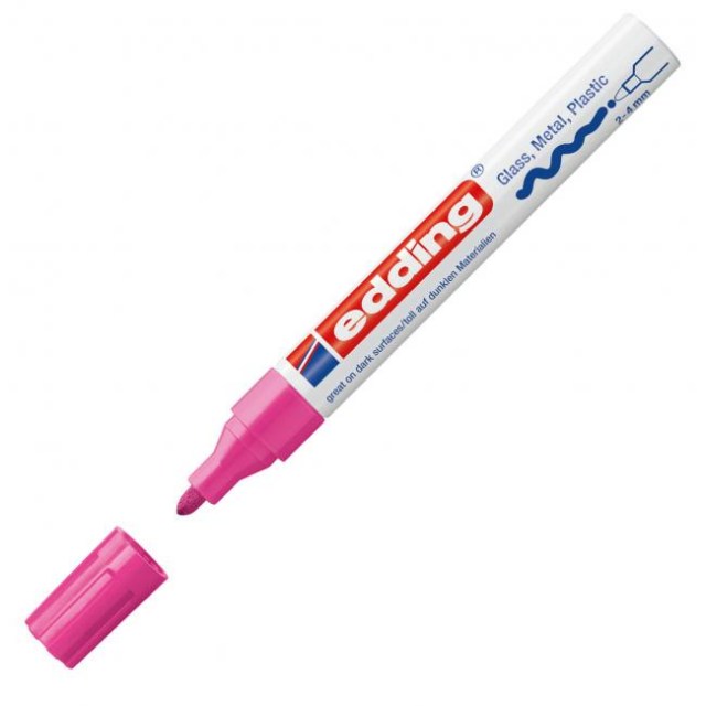 Lakový popisovač edding 750 ružový_1