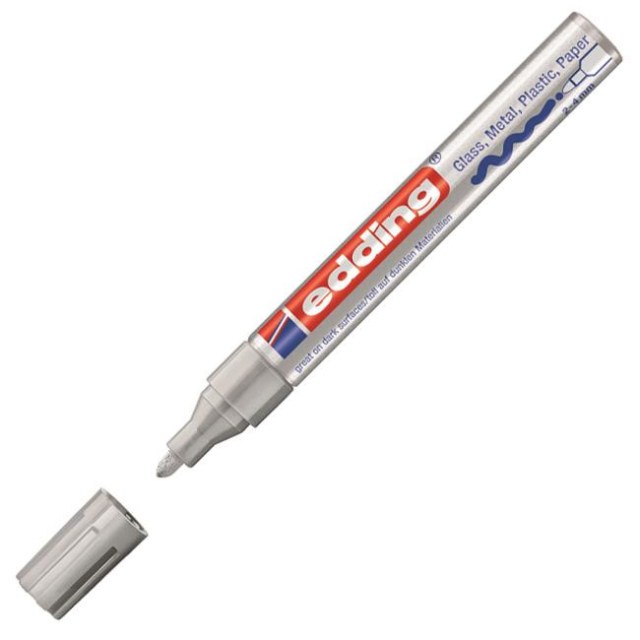 Lakový popisovač edding 750 strieborný_1