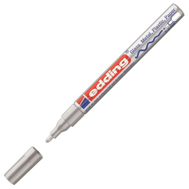 Lakový popisovač edding 751 strieborný_1