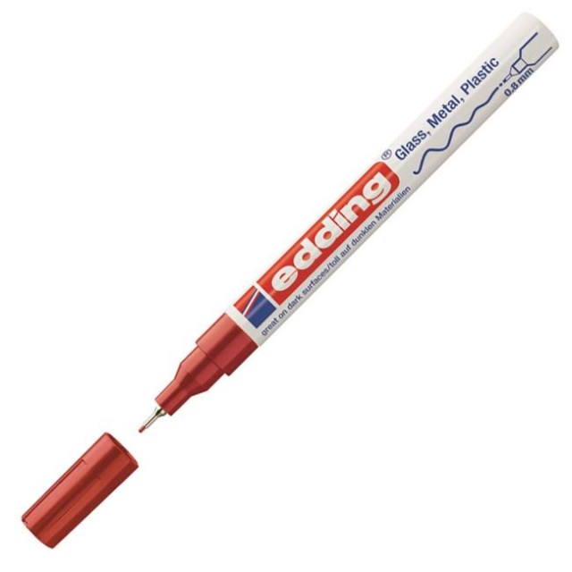 Lakový popisovač edding 780 červený_1