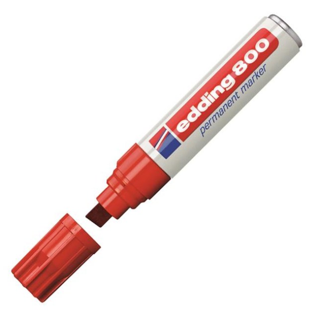 Permanentný popisovač edding 800 červený_1