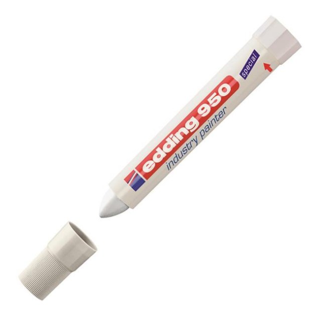 Priemyselný voskový popisovač edding 950 biely_1