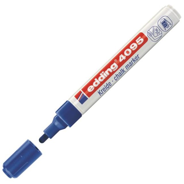 Kriedový popisovač edding 4095 modrý_1
