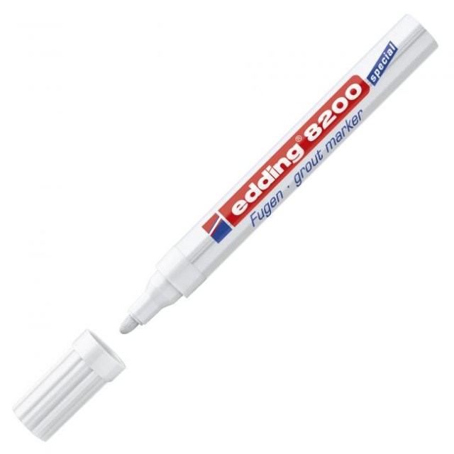 Popisovač na špáry edding 8200 biely v BL_2