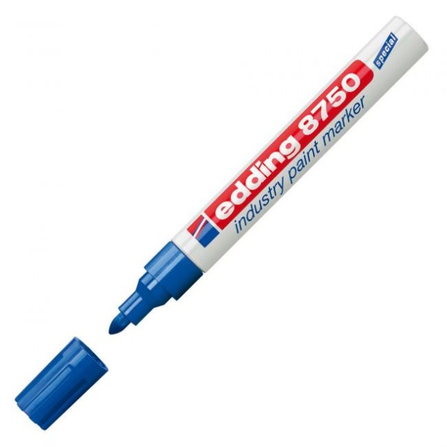 Priemyselný lakový popisovač edding 8750 modrý_1