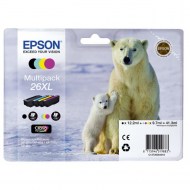 Atramentová náplň Epson C13T263640 CMYK multipack 26XL Claria pre XP-600/700 (3x9,7/12,2ml