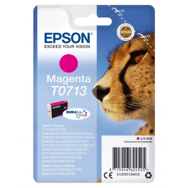 Atramentová náplň Epson T07134011 magenta pre D78/DX4000/4050/5000/5050/6000 (5,5 ml)_1