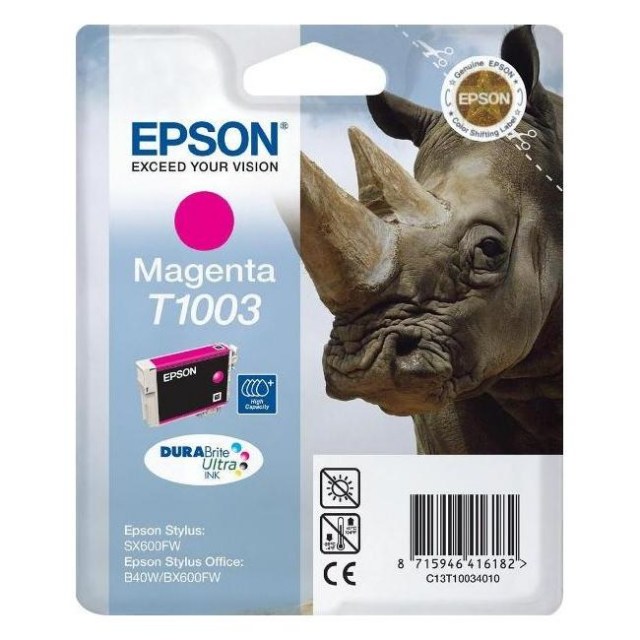 Atramentová náplň Epson C13T10034010 magenta pre SO B40W/BX600FW/BX610FW/BX310 (625 str.)_