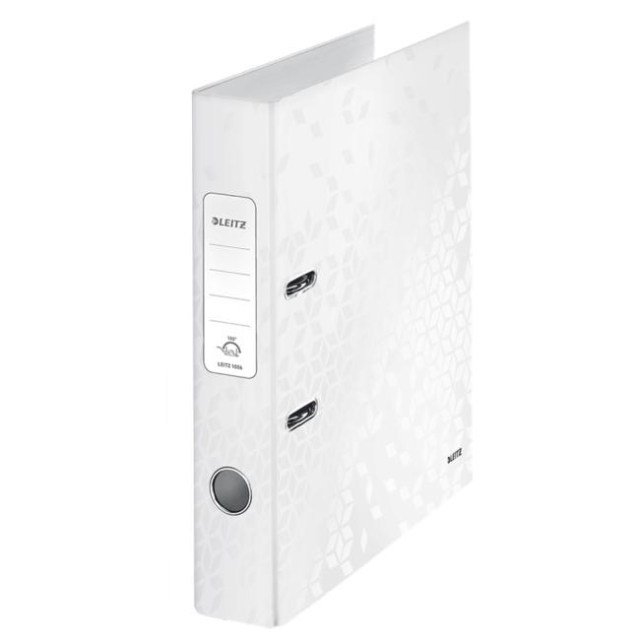Zakladač pákový Leitz 180° WOW 5cm perleťovo biely_1