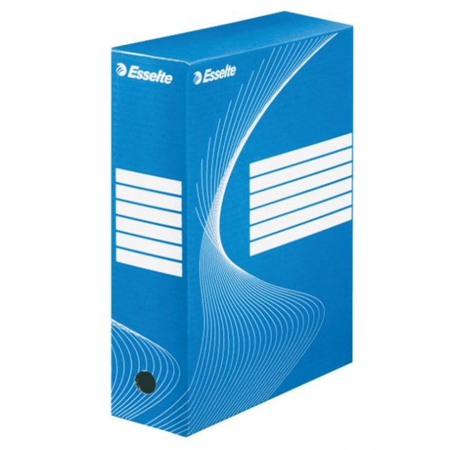 Archívny box Esselte 100mm modrý/biely_1