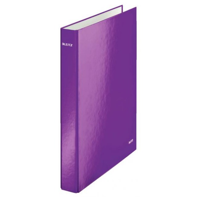 Zakladač 4-krúžkový Leitz WOW celoplastový 4cm purpurový_1