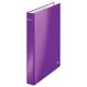 Zakladač 4-krúžkový Leitz WOW celoplastový 4cm purpurový_1