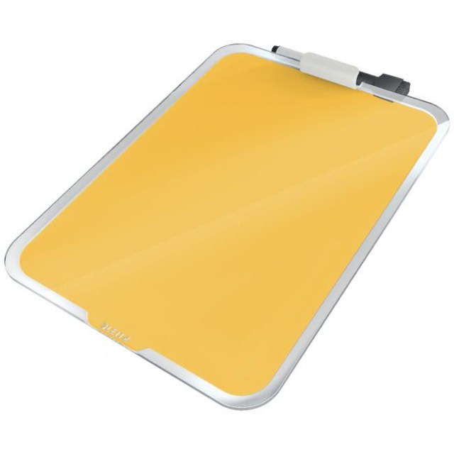 Flipchart stolný sklenený Leitz Cosy teplý žltý_1