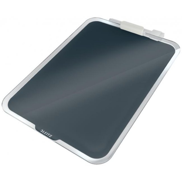 Flipchart stolný sklenený Leitz Cosy zamatový šedý_1