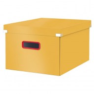 Stredná krabica Click & Store A4 Leitz Cosy teplá žltá_1