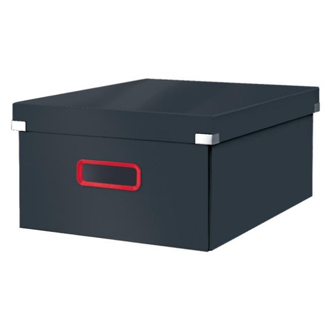 Veľká krabica Click & Store A3 Leitz Cosy zamatová sivá_1