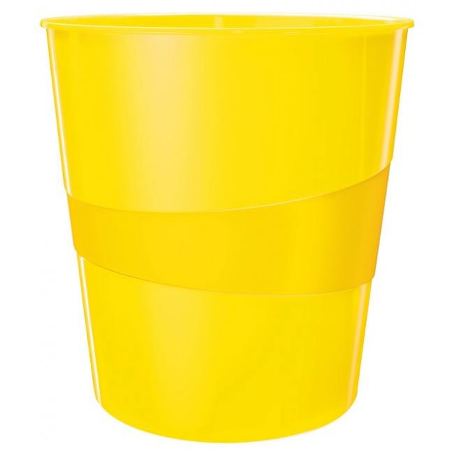 Kôš plastový Leitz WOW 15l žltý_1