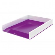 Odkladač Leitz WOW biely/purpurový_1