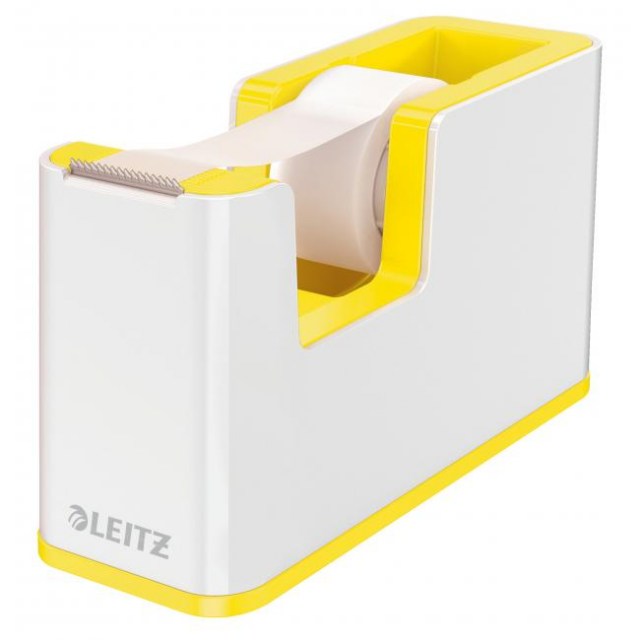 Dispenzor s páskou Leitz WOW biely/žltý_1