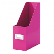 Stojan na časopisy Leitz Click & Store metalická ružová_1