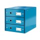 Zásuvkový box Leitz Click & Store 3 zásuvky metalická modrá_1