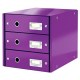 Zásuvkový box Leitz Click & Store 3 zásuvky purpurová_1