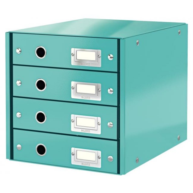Zásuvkový box Leitz Click & Store 4 zásuvky ľadovo modrý_1