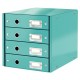 Zásuvkový box Leitz Click & Store 4 zásuvky ľadovo modrý_1