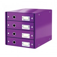 Zásuvkový box Leitz Click & Store 4 zásuvky purpurový_1