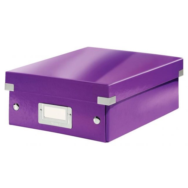 Malá organizačná škatuľa Click & Store purpurová_1