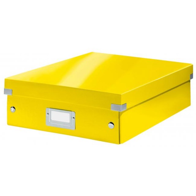 Stredná organizačná škatuľa Click & Store žltá_1