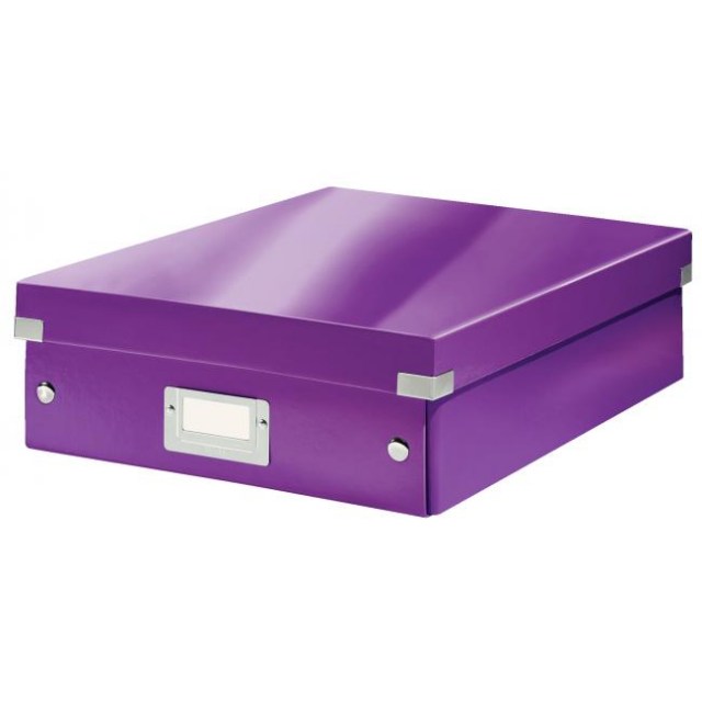 Stredná organizačná škatuľa Click & Store purpurová_1