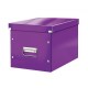 Štvorcová škatuľa Click & Store A4 metalická purpurová_1