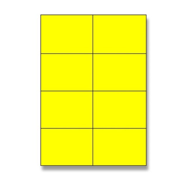 Etikety univerzálne A4 105x74mm žlté 100 hárkov_1