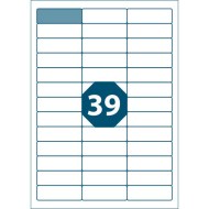 Etikety univerzálne A4 64x21mm červené 100 hárkov_1