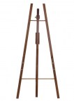 Drevený stojan 165 cm vysoký, lakovaný, Dark Brown _1