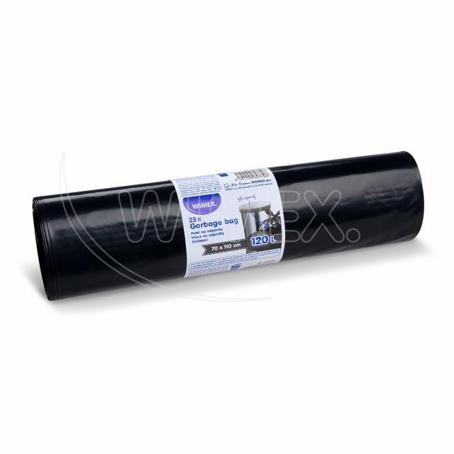 Vrece na odpadky (LDPE) silné čierne 70 x 110 cm 120L [25 ks]_2