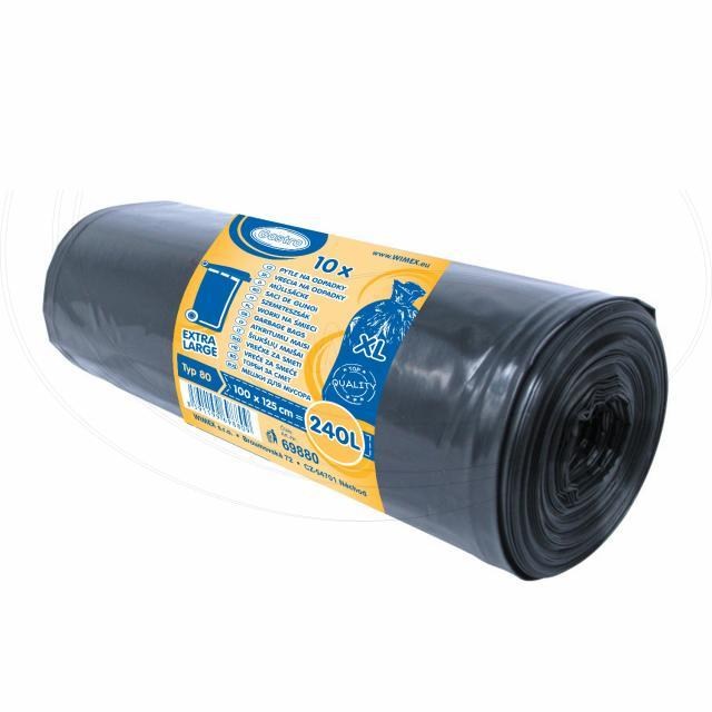 Vrece na odpadky (LDPE) čierne 100 x 125 cm 240L [10 ks]_2