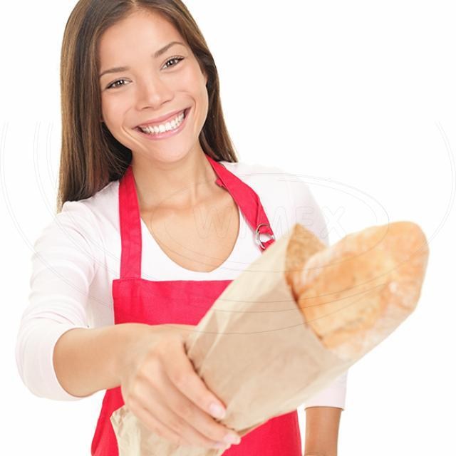 Papierové vrecko s bočným skladom hnedé 12+5 x 59 cm Baguette [1000 ks]_3