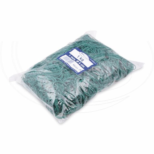 Gumička slabá zelená 1mm O4cm [1 kg]_2