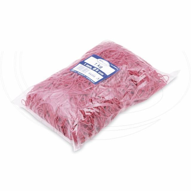 Gumička slabá červená 1mm O8cm [1 kg]_2