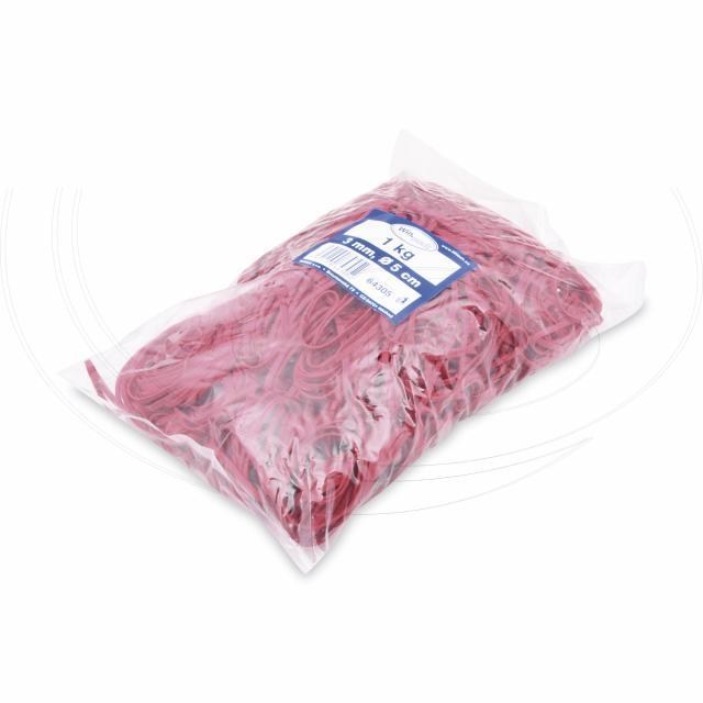 Gumička silná červená 3mm O5cm [1 kg]_2