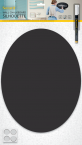 Popisovacia tabuľa Silhouette OVAL - vrátane popisovača_1
