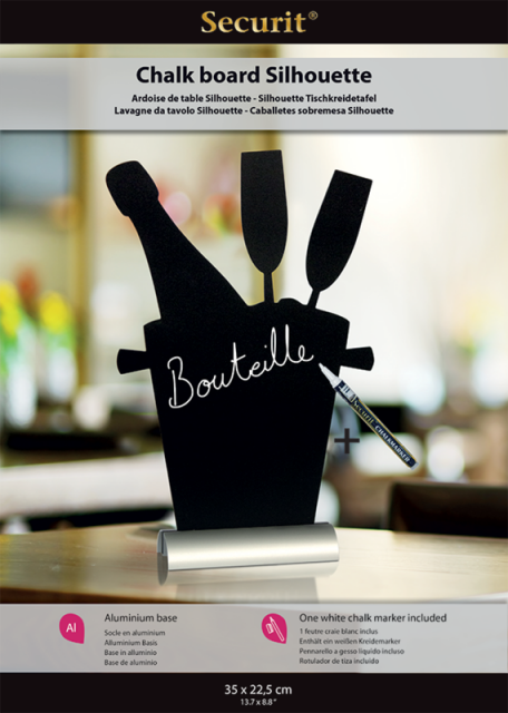 Stolná popisovacia tabuľa s hliníkovým stojančekom a 1 popisovačom, CHAMP_2