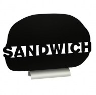 Stolná popisovacia tabuľa s hliníkovým stojančekom a 1 popisovačom, SANDWICH_1