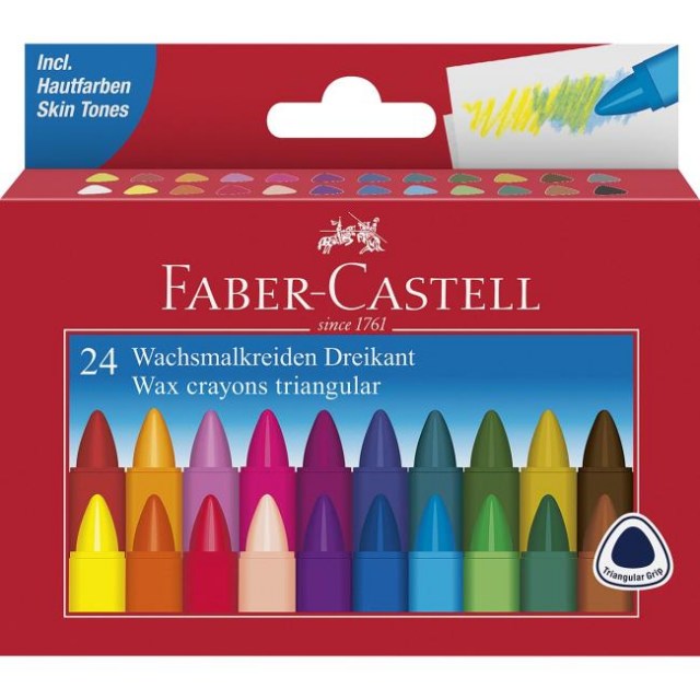 Voskovky triangular set 24 farebné_1