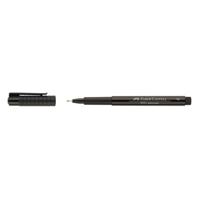 Umelecké pero FABER-CASTELL PITT F / 199 čierna_1