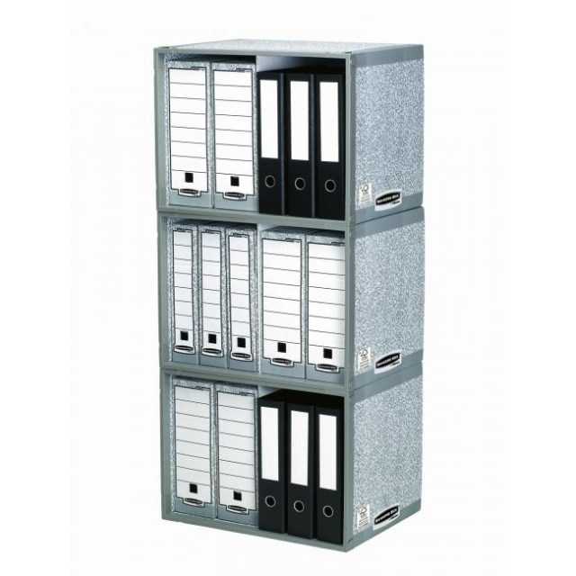 Archív na zakladače Fellowes BANKERS BOX sivý/biely_1