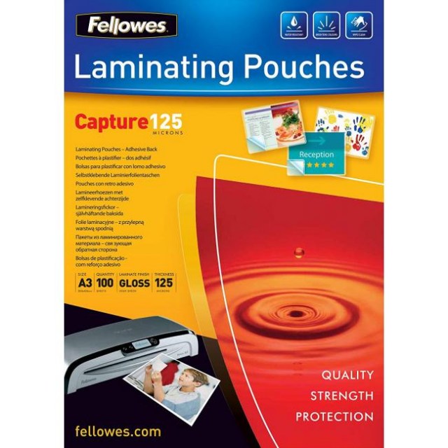Laminovacie fólie Fellowes 303x426 A3 125mic adhezívne_1