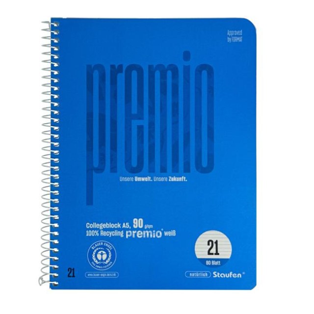 Blok College Format Werk Premio A5 80 listov linajkový 90g_1